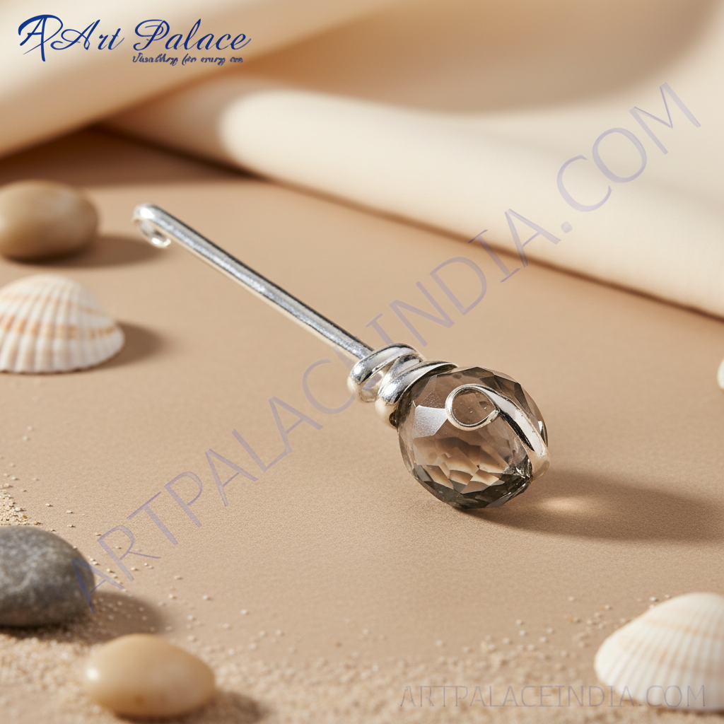 Colgante de escoba de bruja de cristal | plata de ley | regalo