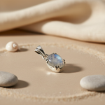 将图像加载到图库查看器中， 925 Silver Moonstone Pendant for Women | Gemstone Jewelry
