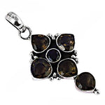 Load image into Gallery viewer, 925 Silver Smoky Quartz Pendant for Women | Gemstone Jewelry
