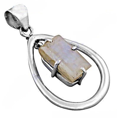 925 Silver Moonstone Pendant Necklace | Women's Gift | Art Palace
