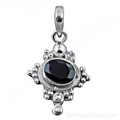 925 Silver Black Onyx Pendant for Women | Gemstone Jewelry