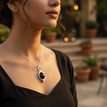 Load image into Gallery viewer, 925 Silver Black Onyx Pendant for Women | Gemstone Jewelry
