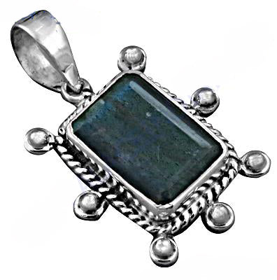 925 Silver Labradorite Pendant for Women | Gemstone Jewelry