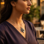 Load image into Gallery viewer, 925 Silver Onyx Pendant for Women | Gemstone Jewelry Gift
