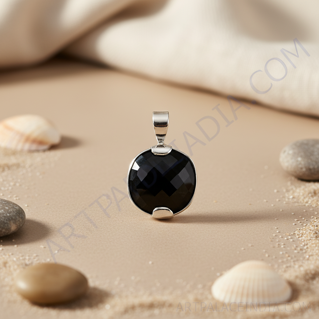 925 Silver Black Onyx Pendant for Women | Gemstone Jewelry