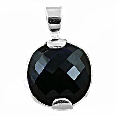 925 Silver Black Onyx Pendant for Women | Gemstone Jewelry