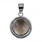 Load image into Gallery viewer, Smoky Quartz Pendant Necklace | 925 Silver | Round Gemstone
