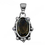 Load image into Gallery viewer, 925 Silver Smoky Quartz Pendant for Women | Gemstone Jewelry
