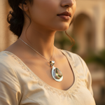 Load image into Gallery viewer, 925 Silver Citrine Teardrop Pendant for Women | Gemstone Jewelry
