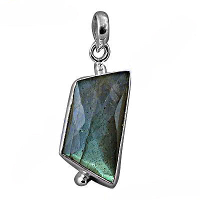 925 Silver Labradorite Pendant for Women | Gemstone Jewelry