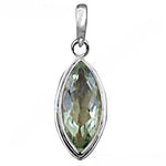 Load image into Gallery viewer, 925 Silver Green Amethyst Pendant for Women | Gemstone Jewelry
