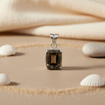 将图像加载到图库查看器中， Smoky Quartz Pendant Necklace | 925 Silver | Women's Jewelry
