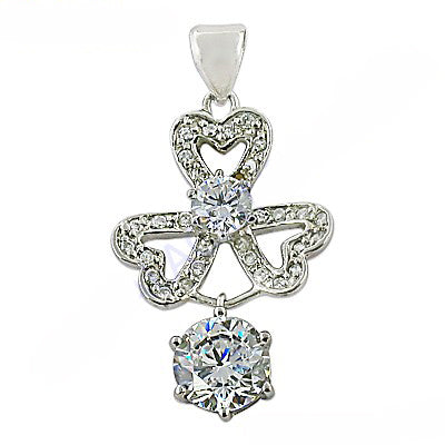925 Silver Cubic Zirconia Pendant | Women's Fashion Jewelry