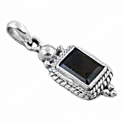 925 Silver Black Onyx Pendant for Women | Gemstone Jewelry