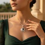 Load image into Gallery viewer, 925 Silver Black Onyx Pendant for Women | Gemstone Jewelry
