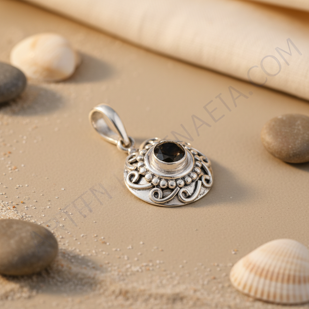 925 silver black onyx pendant for women | gemstone jewelry