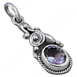 Load image into Gallery viewer, 925 Silver Amethyst Pendant for Women | Gemstone Jewelry Gift
