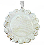 Load image into Gallery viewer, Mother of Pearl Flower Pendant | Silver | For Women Gift
