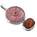 Load image into Gallery viewer, 925 Silver Pink Stone Pendant for Women | Gemstone Jewelry Gift

