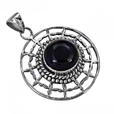 925 Silver Onyx Stone Pendant for Women | Gemstone Jewelry