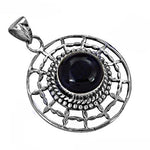 Load image into Gallery viewer, 925 Silver Onyx Stone Pendant for Women | Gemstone Jewelry
