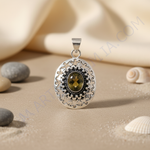 Load image into Gallery viewer, 925 Silver Oval Citrine Pendant for Women | Gemstone Jewelry
