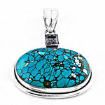 Load image into Gallery viewer, 925 Silver Turquoise Stone Pendant | Women's Gemstone Jewelry

