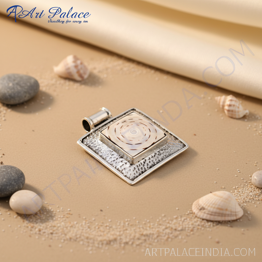 925 Sterling Silver Pendant | Shell Inlay | Women's Jewelry