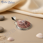 Load image into Gallery viewer, 925 Silver Shell Pendant | Unique Pendant for Women | Art Palace
