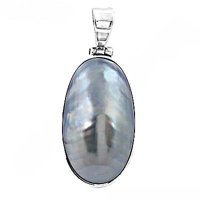 925 Silver Gray Pearl Pendant for Women | Elegant Jewelry Gift