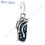 Load image into Gallery viewer, 925 sterling silver pendant with a captivating blue stone, ideal for women, a perfect gift for any occasion.
