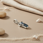 Load image into Gallery viewer, 925 Silver Blue Stone Pendant for Women | Modern Jewelry Gift
