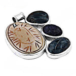 Load image into Gallery viewer, Silver Gemstone Pendant Set | Statement Jewelry | For Women
