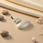 Load image into Gallery viewer, 925 Silver Pearl Pendant for Women | Modern Necklace Gift
