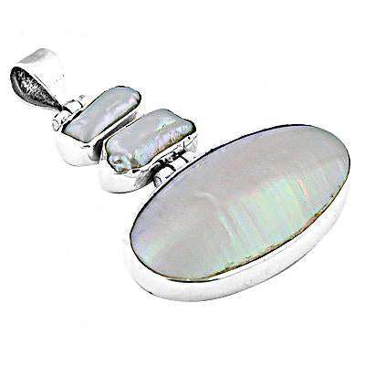 925 Silver Pearl Pendant for Women | Modern Necklace Gift