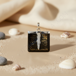 Load image into Gallery viewer, 925 Silver Black Stone Pendant for Women | Modern Jewelry
