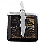 Load image into Gallery viewer, 925 Silver Black Stone Pendant for Women | Modern Jewelry
