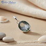 Load image into Gallery viewer, 925 Silver Mystic Topaz Pendant | Oval Cut Gemstone Jewelry
