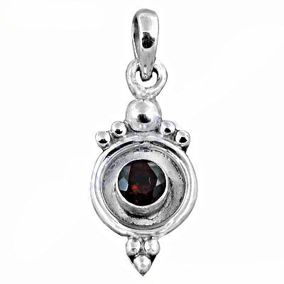 925 Sterling Silver Garnet Pendant for Women | Gemstone Jewelry
