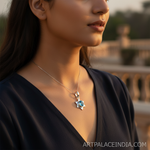 Load image into Gallery viewer, 925 Silver Blue Topaz Star Pendant for Women | Gemstone Jewelry
