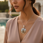 将图像加载到图库查看器中， 925 Silver Moonstone Pendant Necklace | Women's Jewelry Gift
