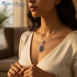 Load image into Gallery viewer, 925 Silver Blue Topaz Pendant for Women | Gemstone Jewelry
