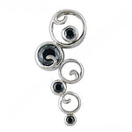 Load image into Gallery viewer, 925 Silver Black Gemstone Pendant Necklace for Women | Gift Jewelry
