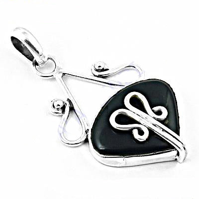 925 Sterling Silver Black Onyx Pendant for Women | Gift Jewelry