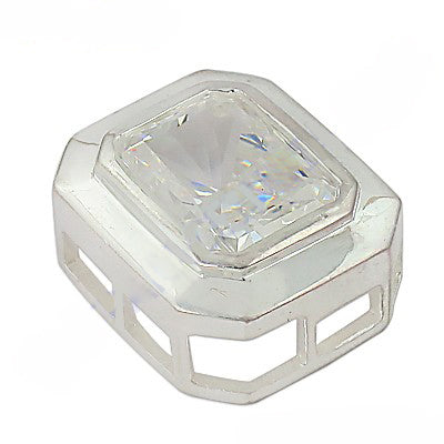 925 Silver Emerald Cut Pendant | Women's Daily Wear Jewelry