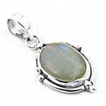 Load image into Gallery viewer, 925 Silver Moonstone Pendant for Women | Gemstone Jewelry
