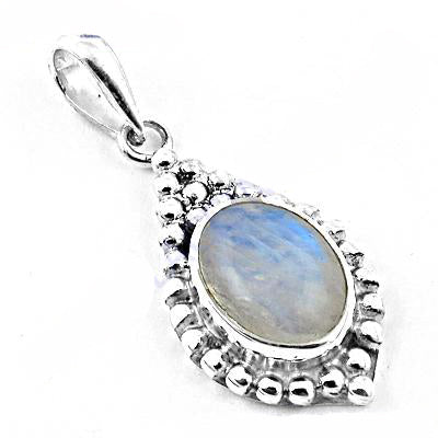 925 Sterling Silver Moonstone Pendant for Women | Gemstone Jewelry