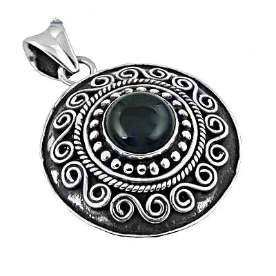 925 Sterling Silver Black Onyx Pendant for Women | Gemstone Jewelry
