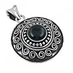Load image into Gallery viewer, 925 Sterling Silver Black Onyx Pendant for Women | Gemstone Jewelry
