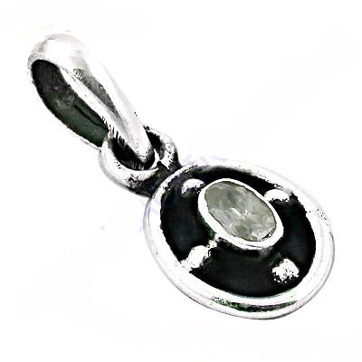 925 Silver Oval Pendant for Women | Gemstone Jewelry Gift